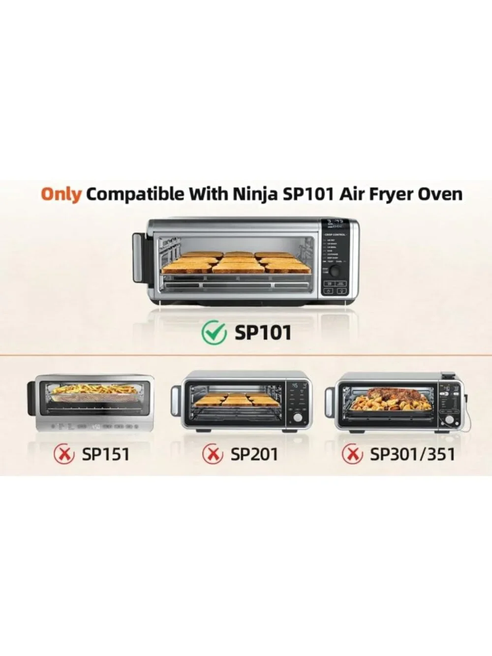 Versatile Air Fryer Accessories Set for Ninja Foodi SP101 & SP100 Ovens